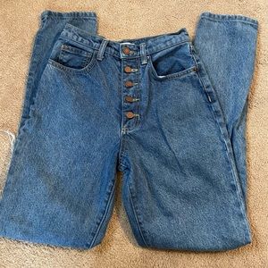 NWOT WeWoreThat vintage inspired mom jeans medium wash size 24